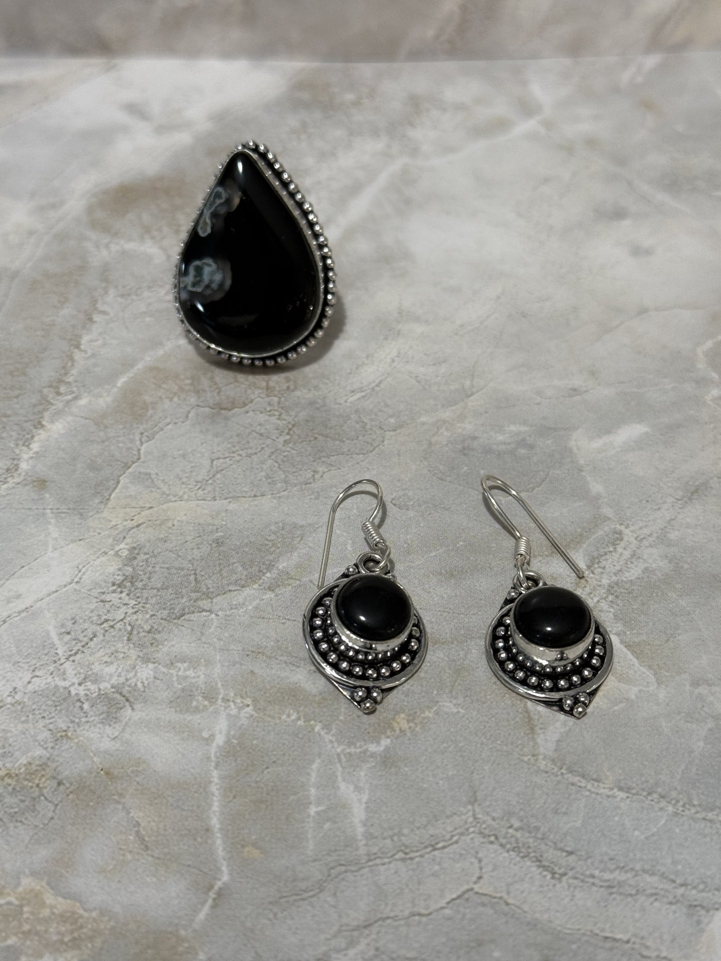 Agate Jasper Jewelry Set