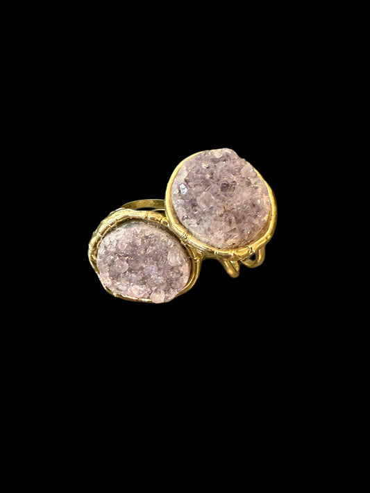 Amethyst Adjustable Ring