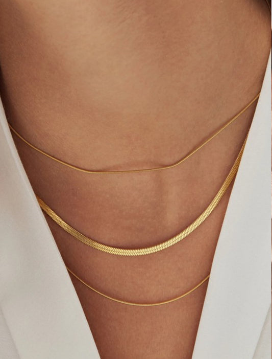 18K gold plated necklace